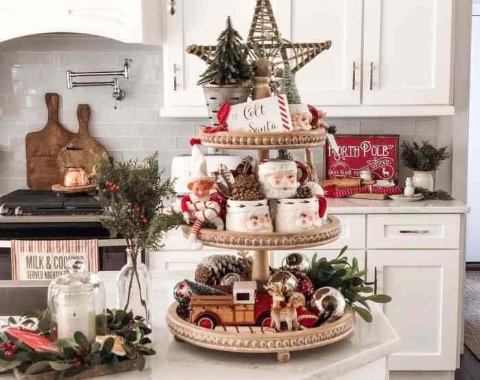 Farmhouse christmas kitchen decor