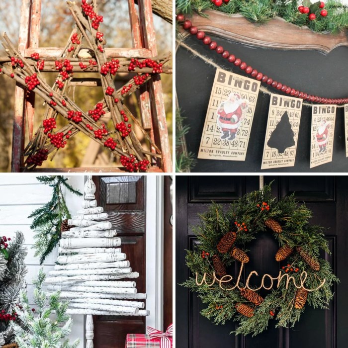 Diy rustic christmas decorations