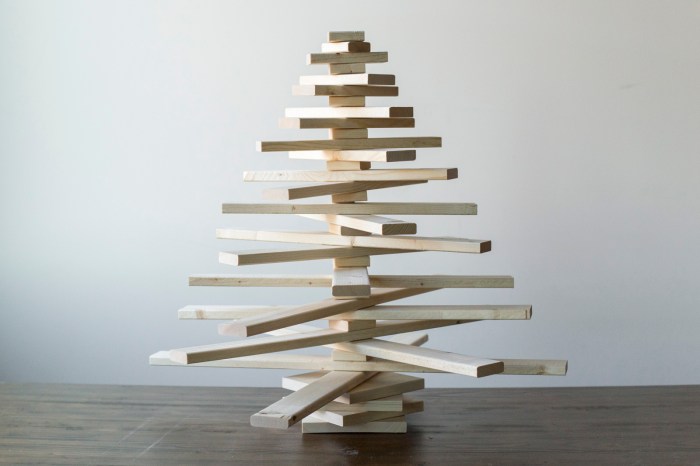 Wooden christmas trees diy