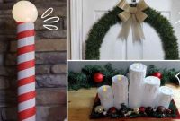 Christmas decor with pool noodles