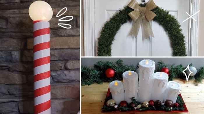 Christmas decor with pool noodles