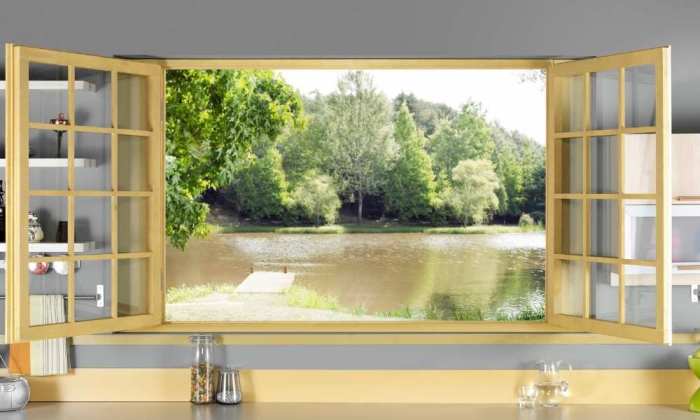 How to decor kitchen window