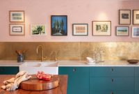 Pink kitchen wall decor