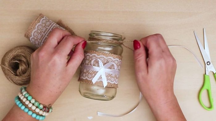 Mason jar decor kitchen