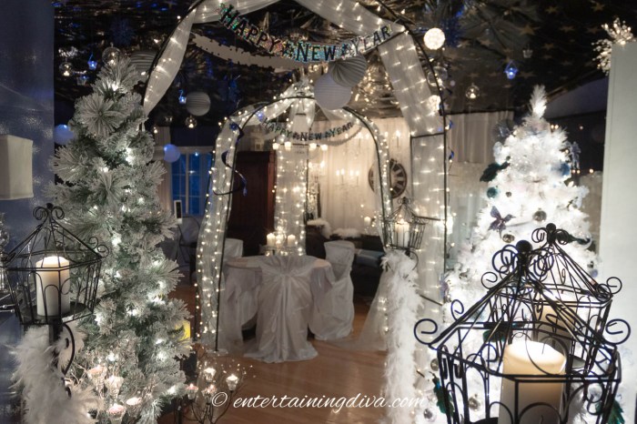 Winter wonderland christmas bedroom decor