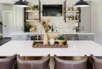 Kitchen island tray decor ideas