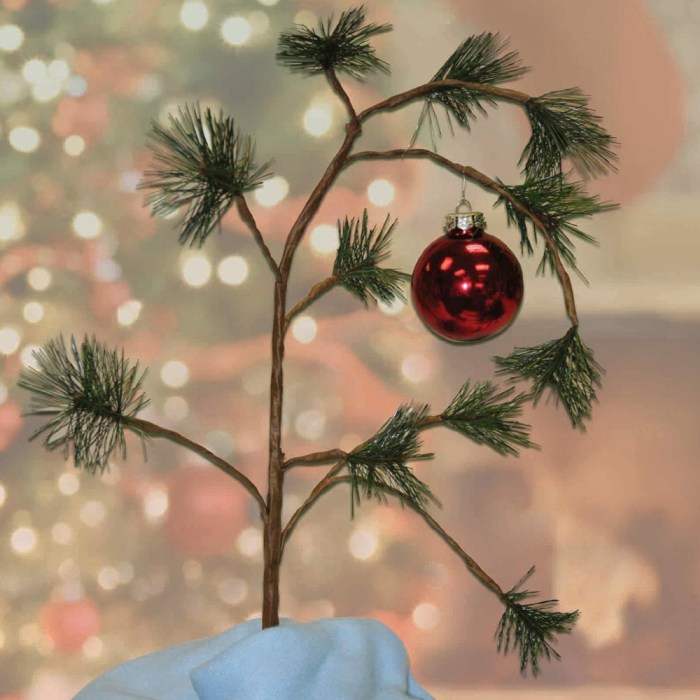 Diy charlie brown christmas tree