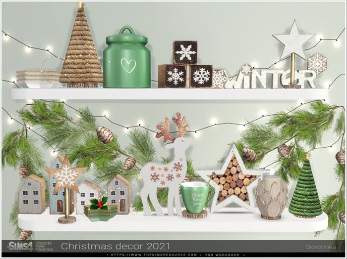 Christmas decor sims 4