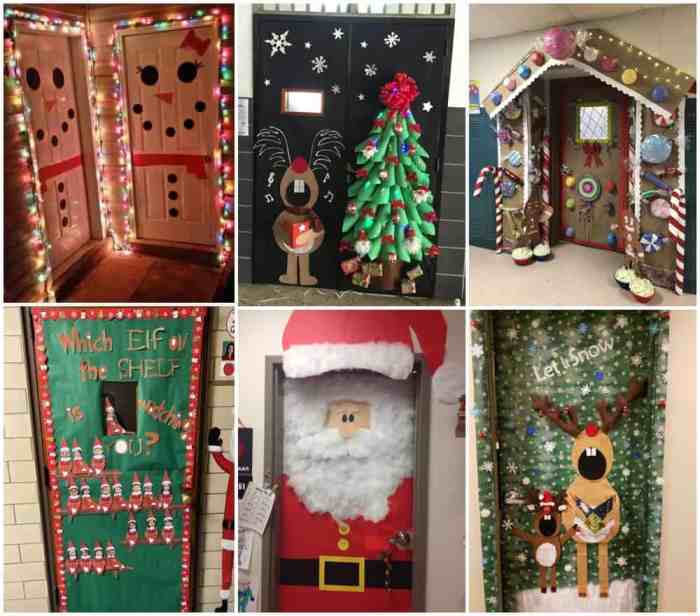 Christmas diy door decorations