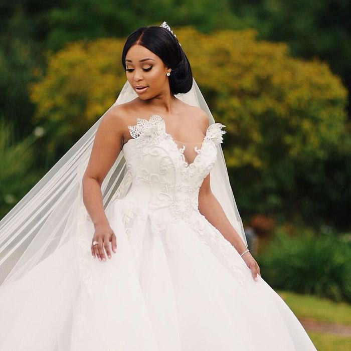 Gowns gown boity beaded sleeves reception overskirt brides sorts gorgeousness serves amillionstyles stylevore bellanaijaweddings darius sheath illusion