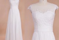 Chiffon beach wedding dresses