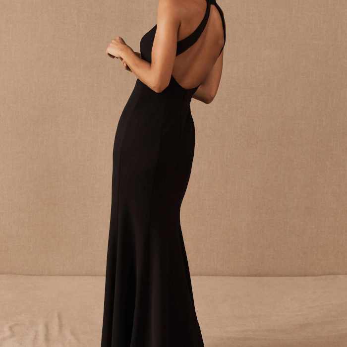 Women's dress for black tie wedding