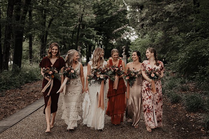 Fall farm wedding guest dresses