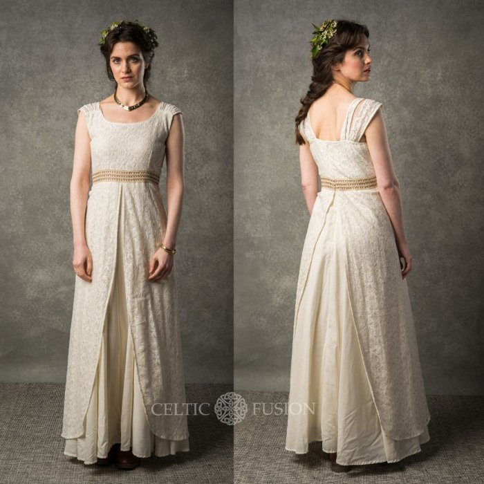 Celtic fusion wedding dress