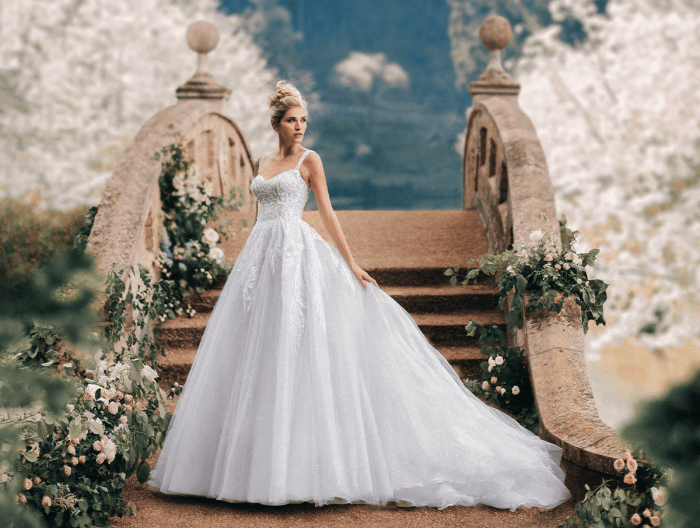 Cinderella modest wedding dresses