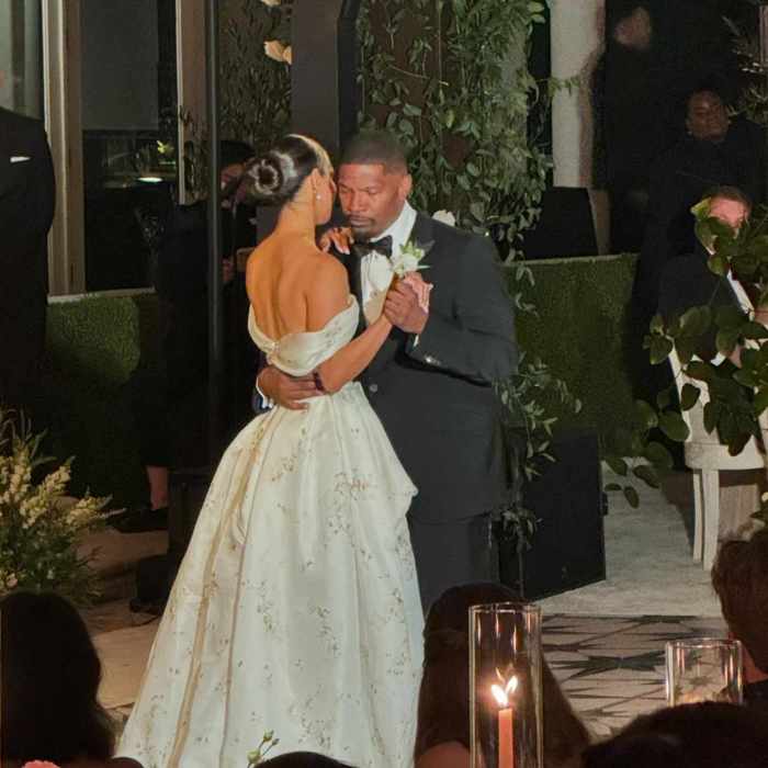 Corinne foxx wedding dress