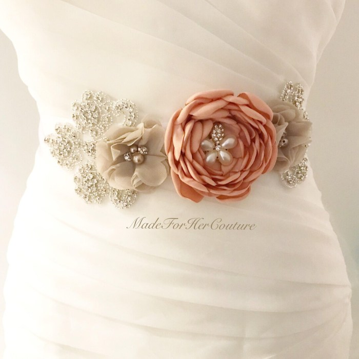 Glitter belts for wedding dresses