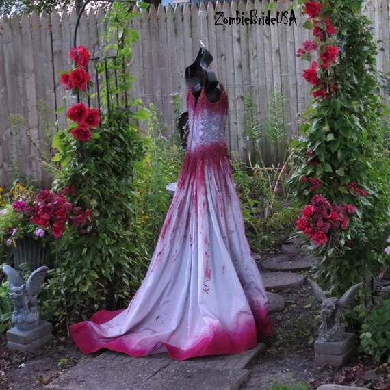 Bloody wedding dress costume