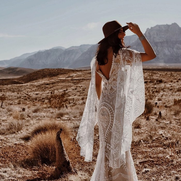 Bohemian wedding dress designers