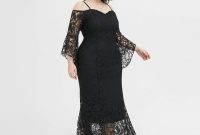 Black wedding dresses with lace sleeves