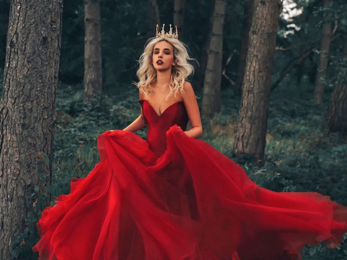 Gorgeous red wedding dresses